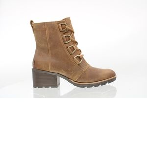 SOREL Womens Cate Lace Velvet Tan Fashion Boots Size 9 Medium (B  M) (1956639)